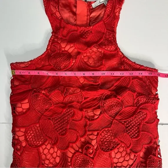 Lovers   Friends Coral XS Caspian lace shift mini dress floral homecoming prom