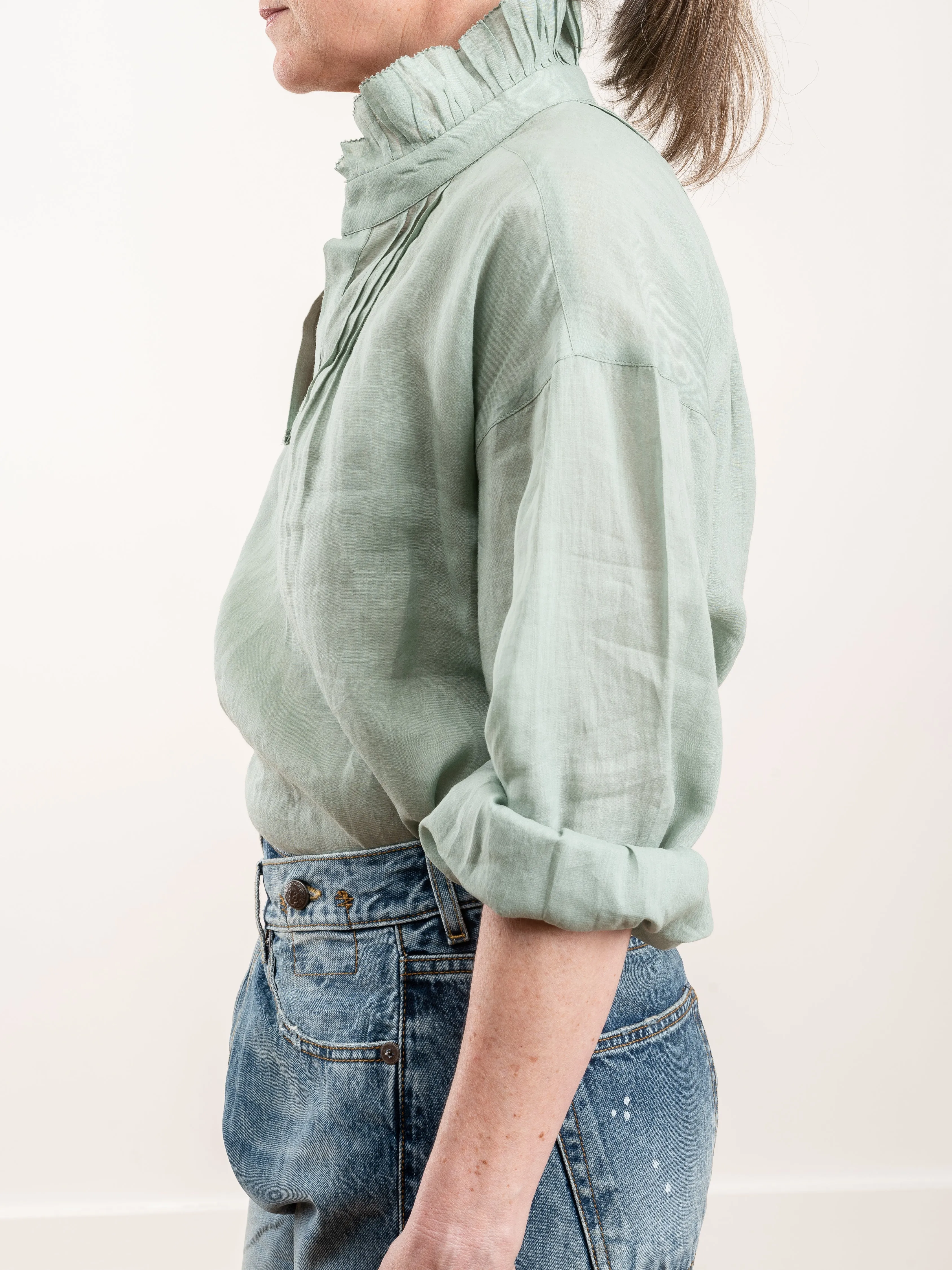 lucy l/s blouse - seamoss