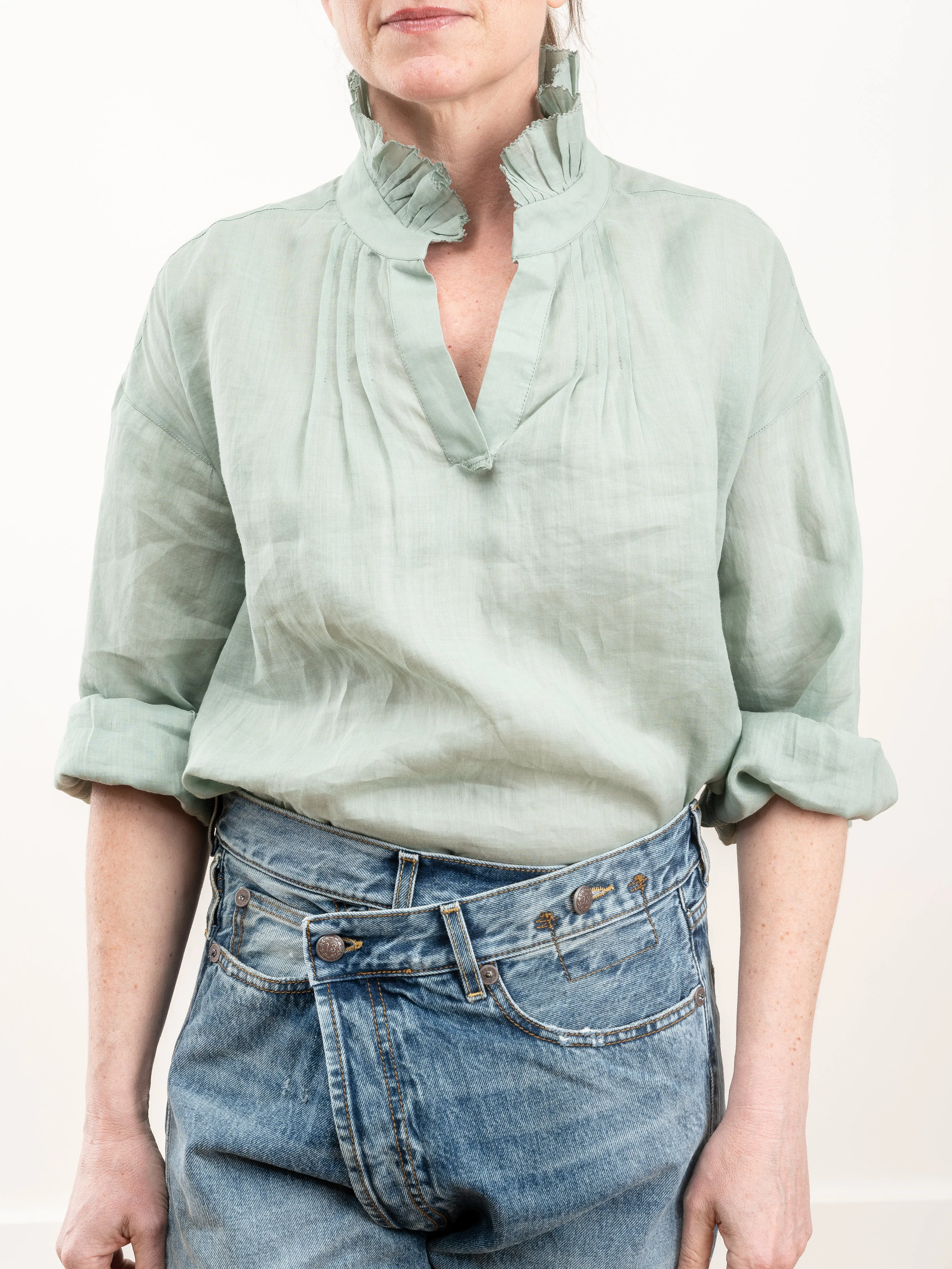 lucy l/s blouse - seamoss