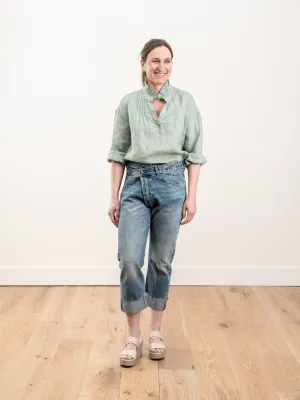 lucy l/s blouse - seamoss
