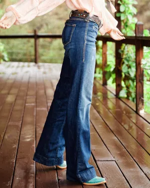 Lucy Mid Rise Wide Leg Trouser