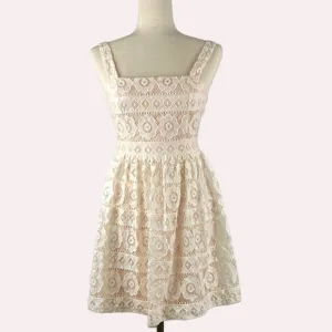 LULU'S Off White Lace Dress Size Small