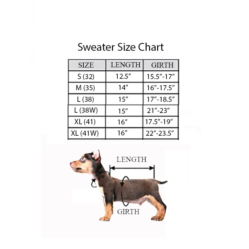 Luxe Cable Dog Sweater in Khaki (Bulldog Sizes Available)