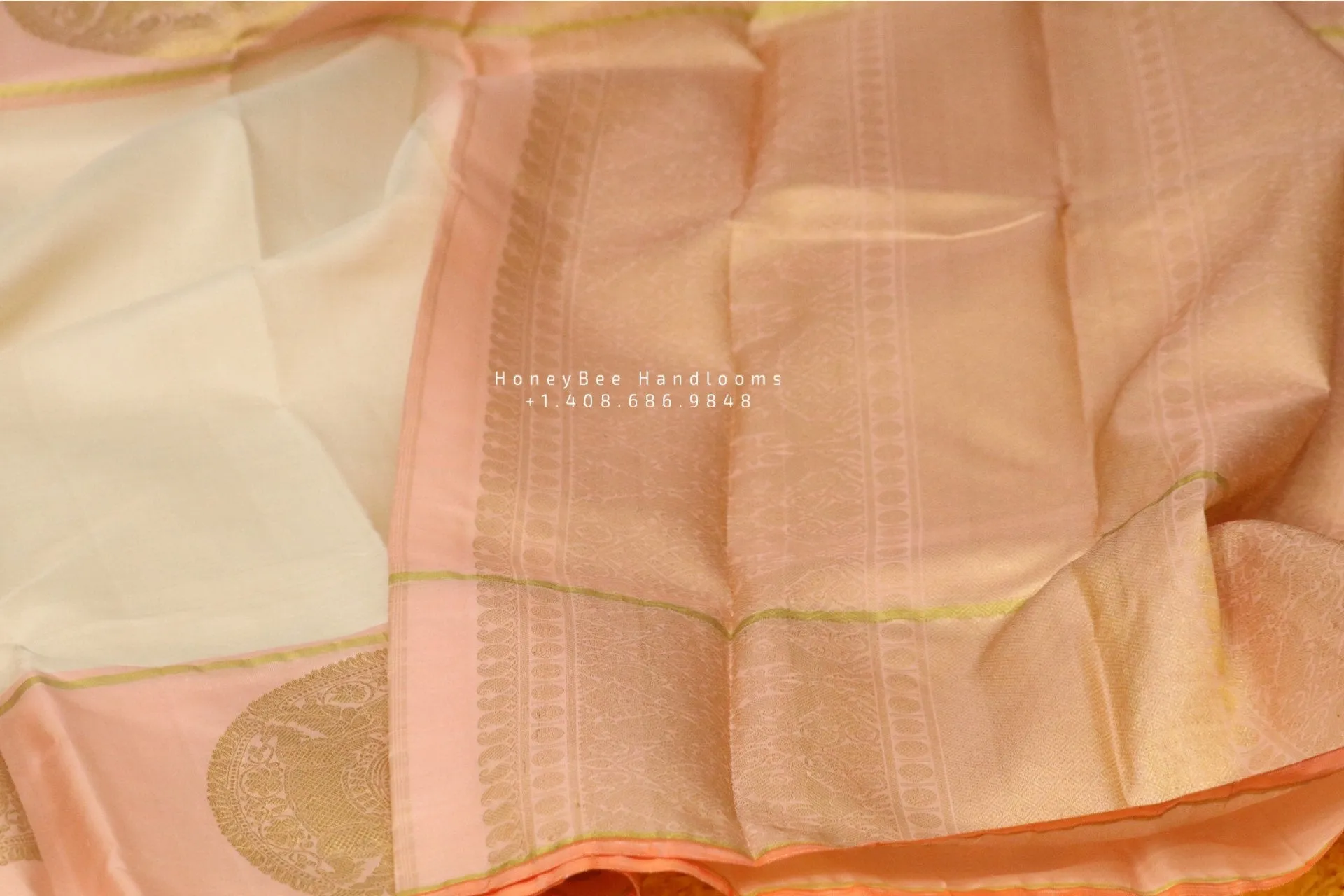 Lyte weight Pattu Sarees online,South Indian Sarees,Pure Silk Sarees,Kanjivaram Saree,kanchi pattu saree,Zari saree,off white saree - NIHIRA