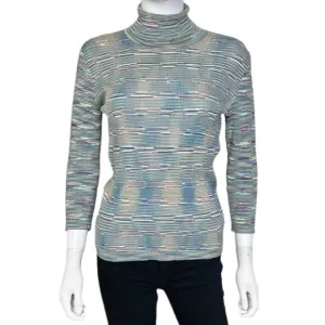 M Missoni Space Dye Turtleneck Sweater - sz 8