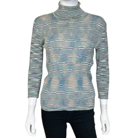M Missoni Space Dye Turtleneck Sweater - sz 8