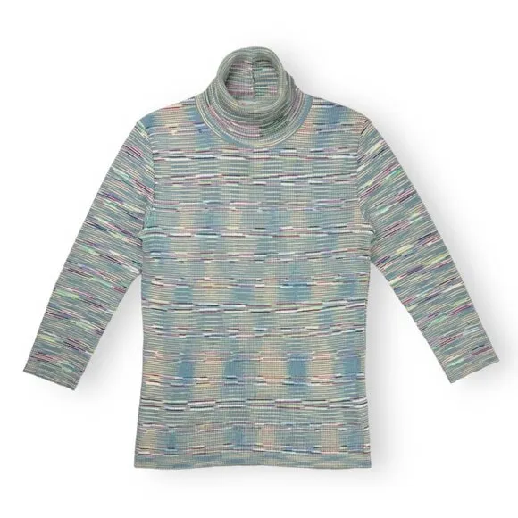 M Missoni Space Dye Turtleneck Sweater - sz 8
