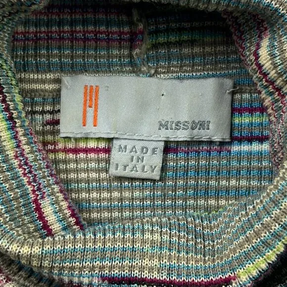 M Missoni Space Dye Turtleneck Sweater - sz 8