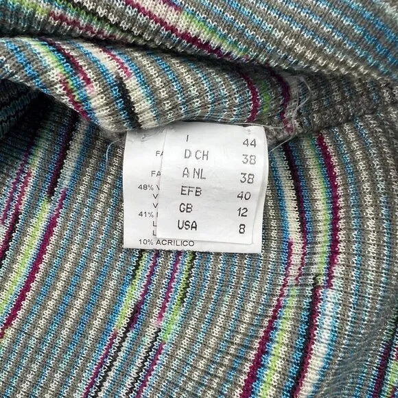 M Missoni Space Dye Turtleneck Sweater - sz 8