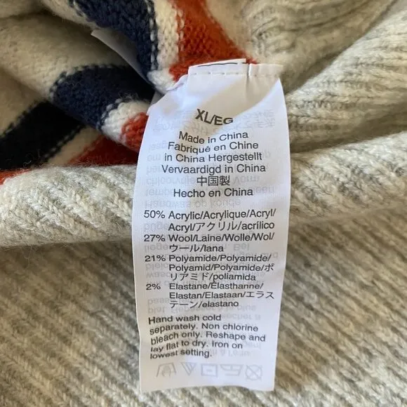Madewell BNWT v-neck womens sweater NEW striped