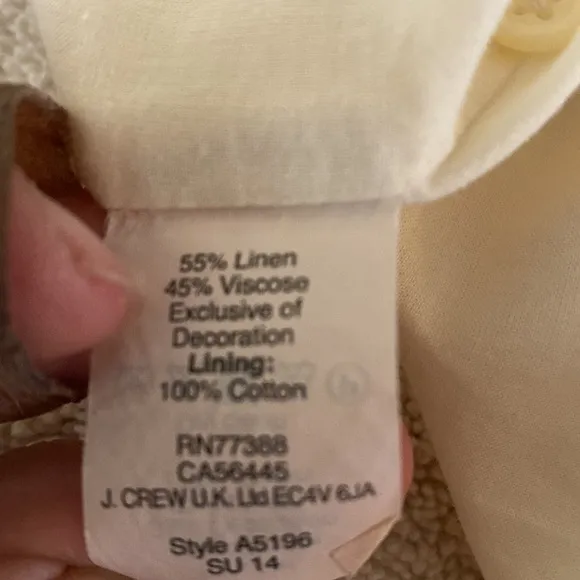 Madewell cream color with black embroidery beautiful shift dress