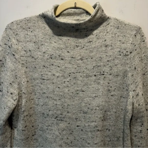 Madewell Donegal Inland Turtleneck Wool Blend Minimalist Speckled Sweater Medium