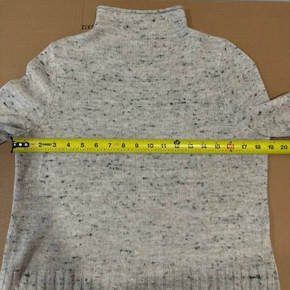 Madewell Donegal Inland Turtleneck Wool Blend Minimalist Speckled Sweater Medium