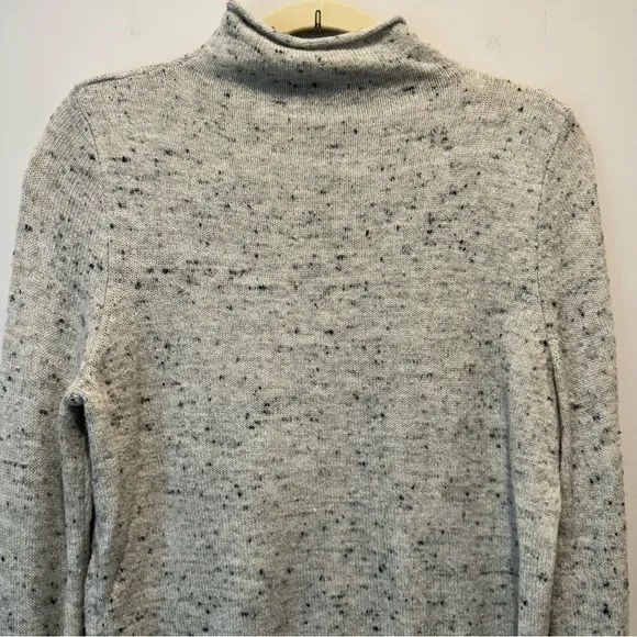Madewell Donegal Inland Turtleneck Wool Blend Minimalist Speckled Sweater Medium