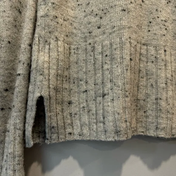 Madewell Donegal Inland Turtleneck Wool Blend Minimalist Speckled Sweater Medium