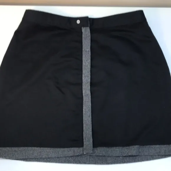 Madewell Gray Wool Mini Skirt with Full Length Front Zipper Size 12