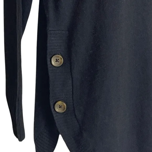 Madewell Merino Wool Alpaca Blend Turtleneck Sweater size XXS  Buttons Round Hem