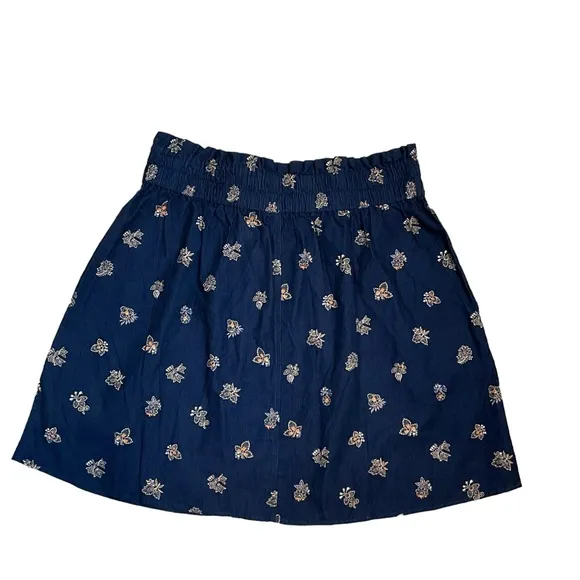 Madewell Paperbag Button-Front Mini Skirt in Baby Corduroy Size Medium