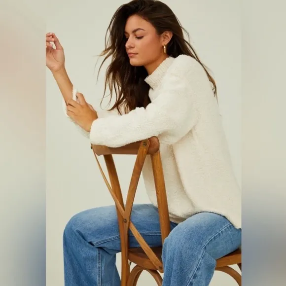 Mae Mock Neck Tunic SweaterAltar'd State