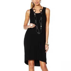 MarlaWynne Women's Sleeveless Pleated Knit Dress