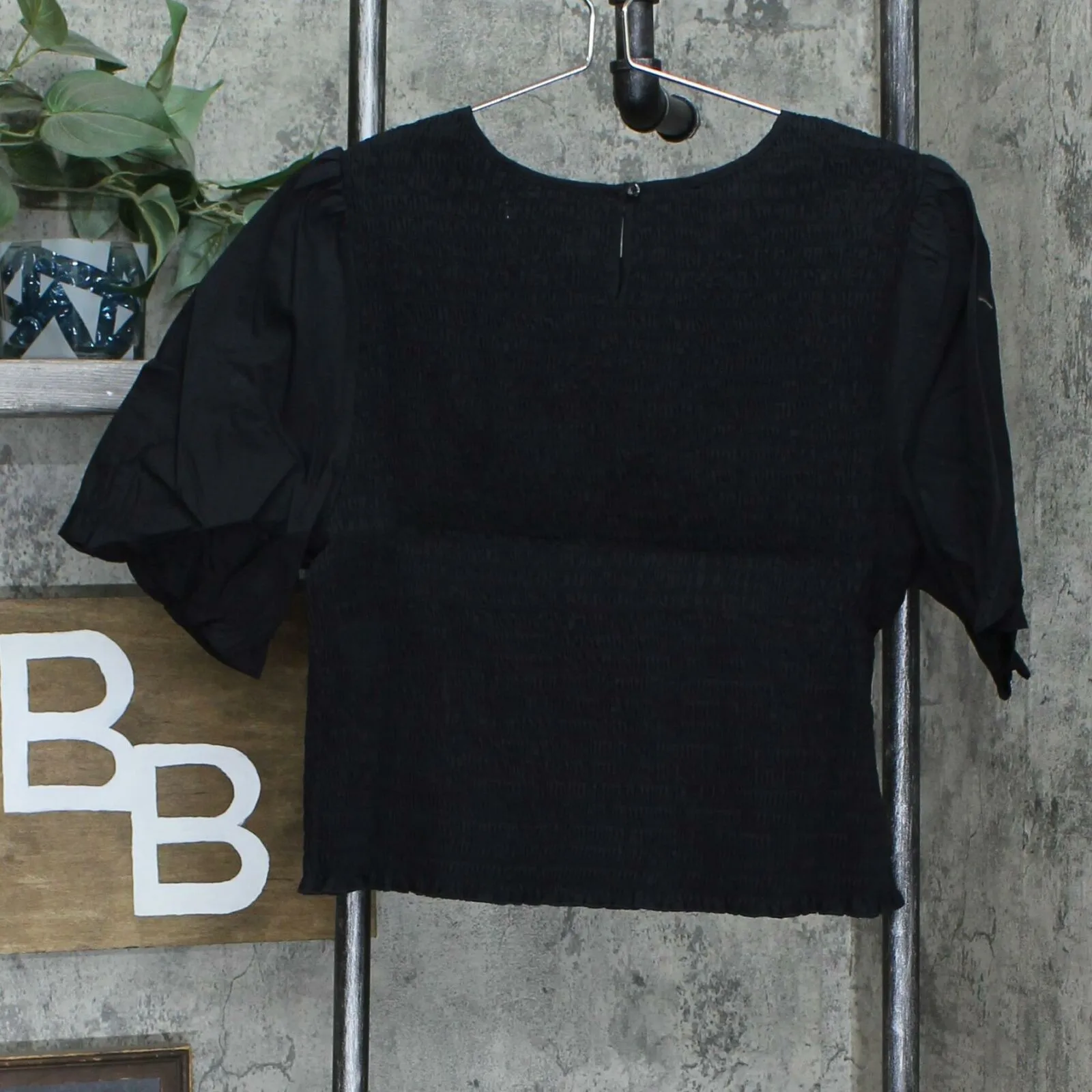 Mauby Plus Size Smocked Poplin Top