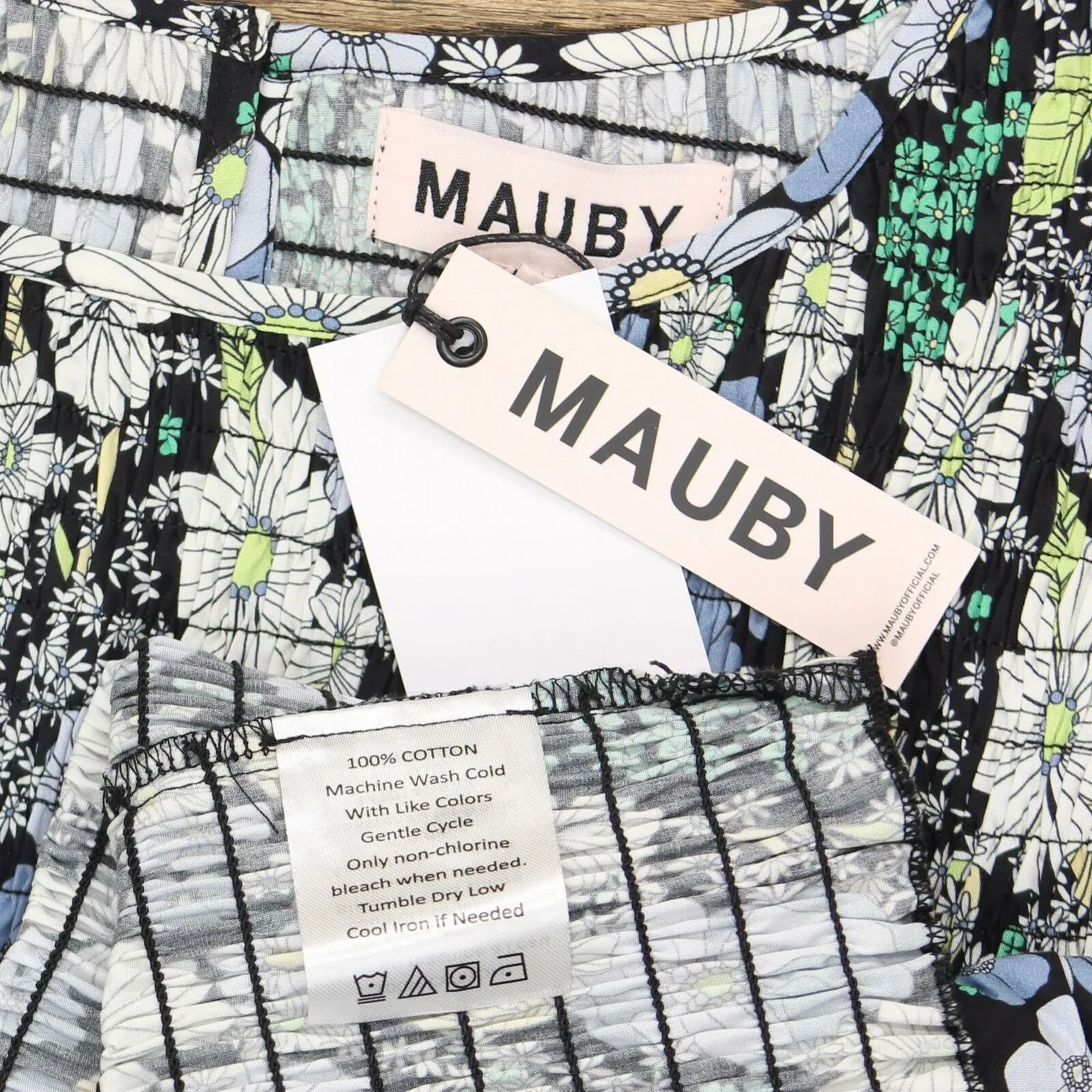 Mauby Plus Size Smocked Poplin Top