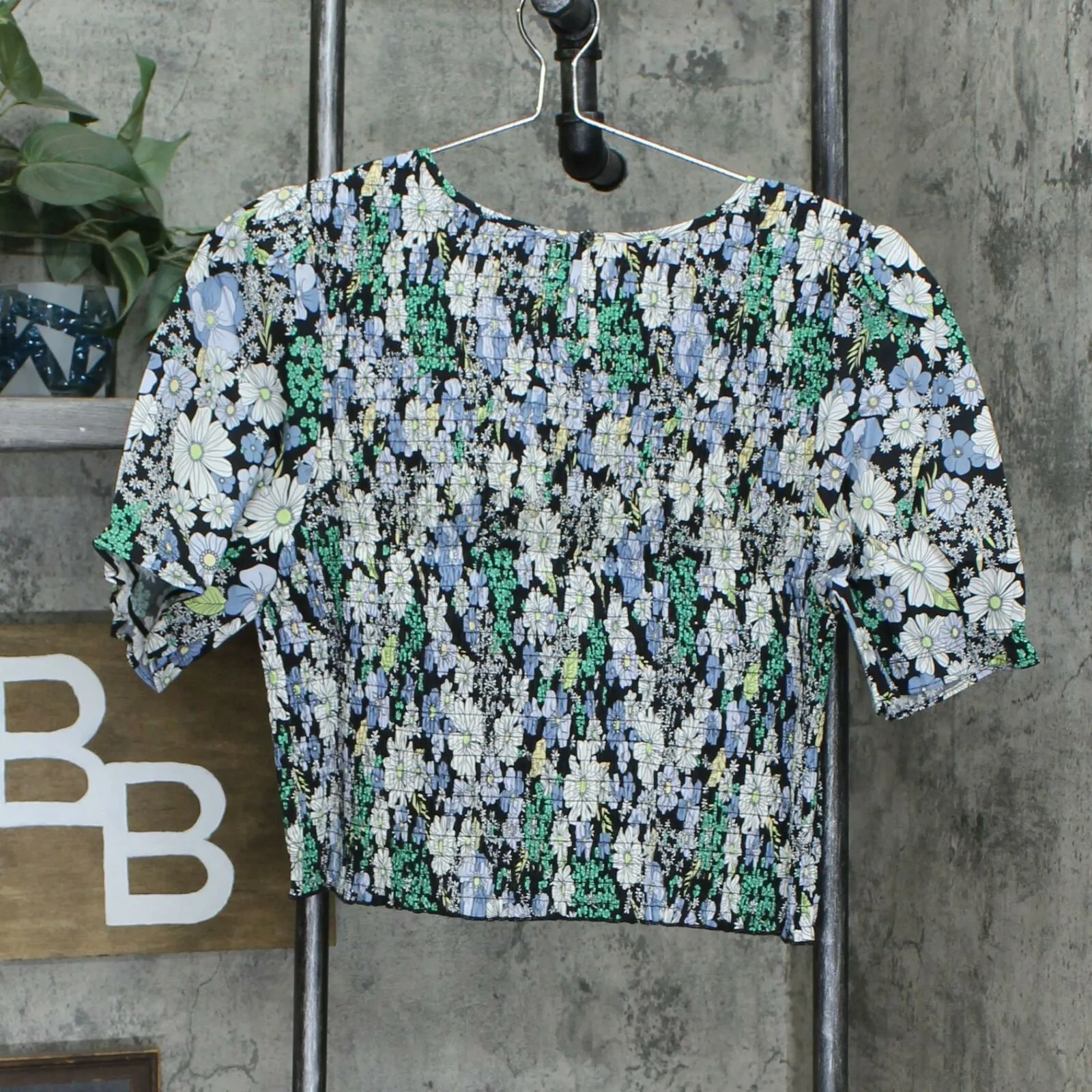 Mauby Plus Size Smocked Poplin Top
