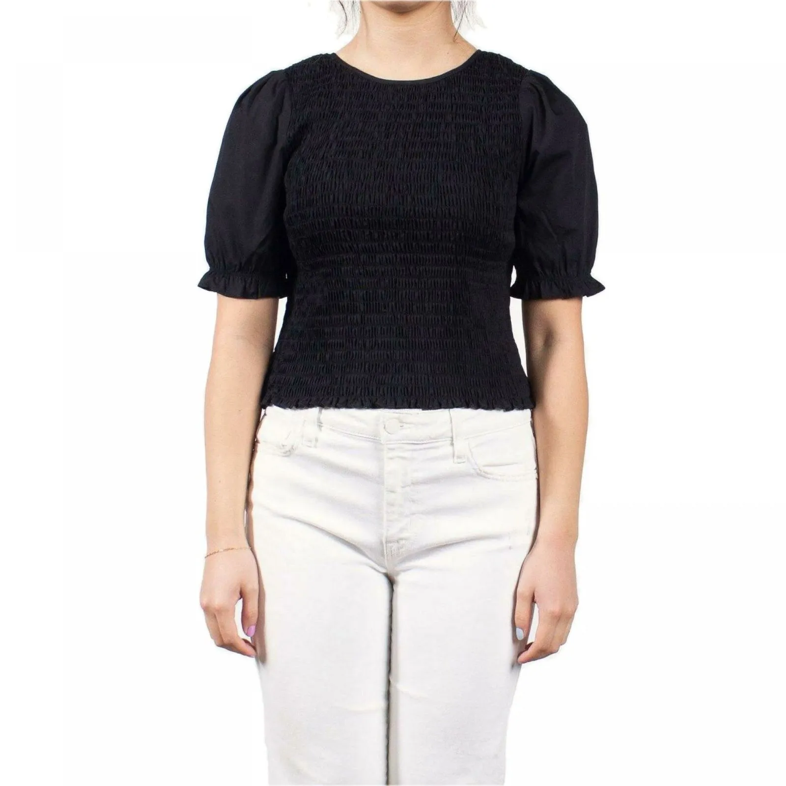 Mauby Plus Size Smocked Poplin Top