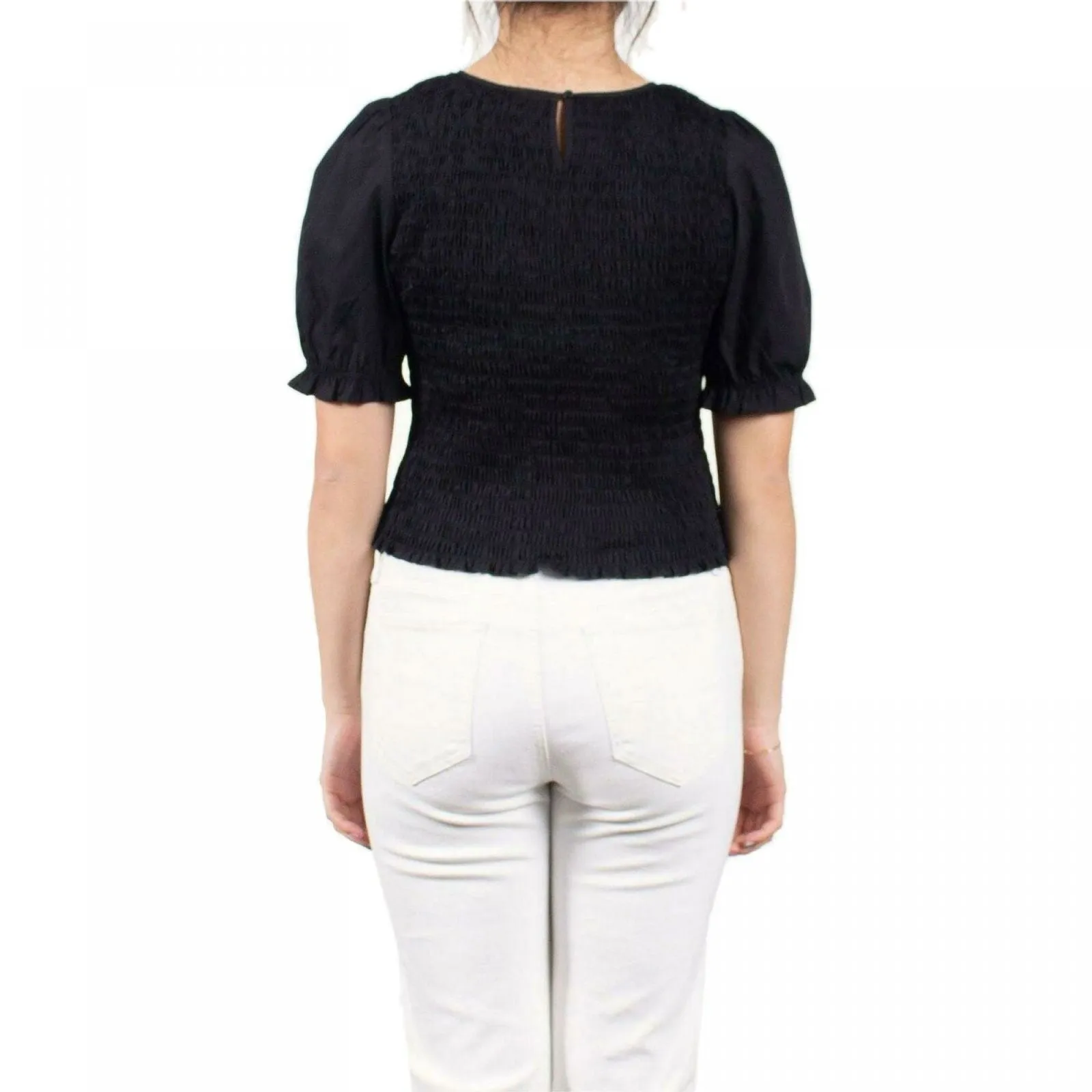 Mauby Plus Size Smocked Poplin Top