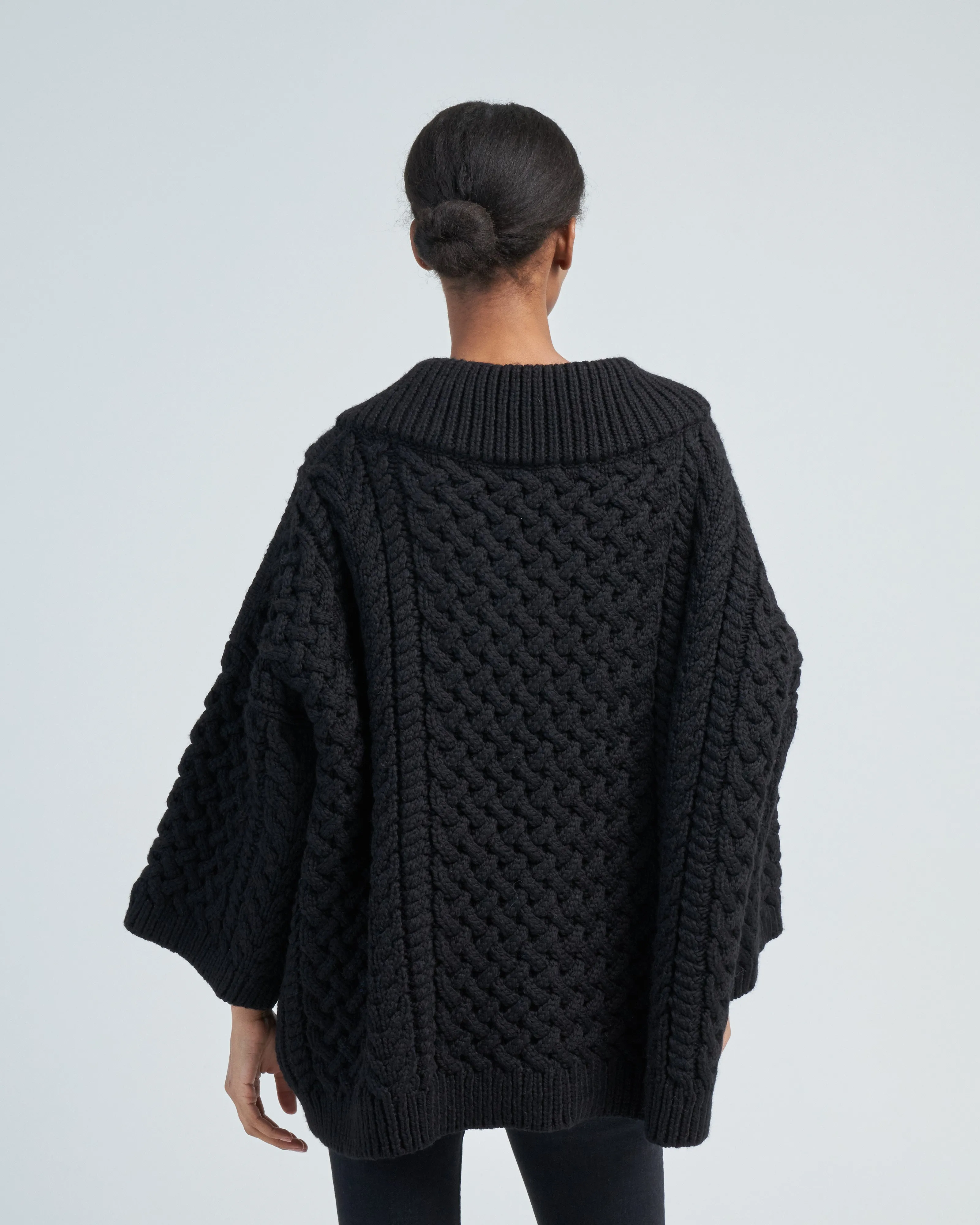 maxi v neck jumper
