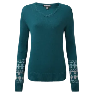 Maya V-Neck Sweater - Verdigris