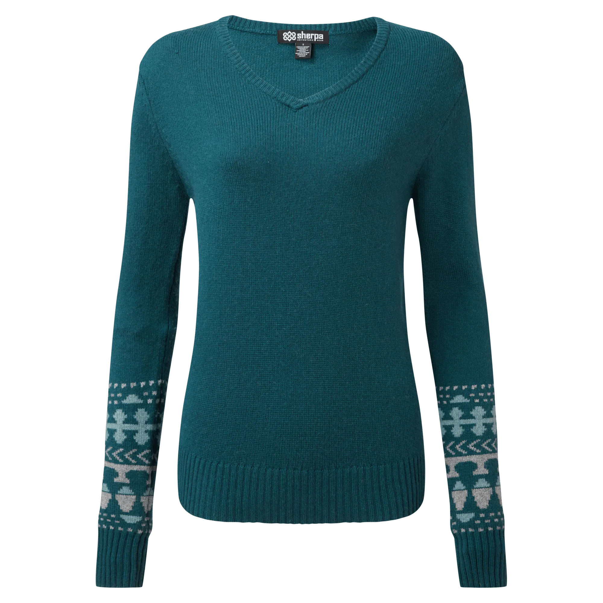 Maya V-Neck Sweater - Verdigris
