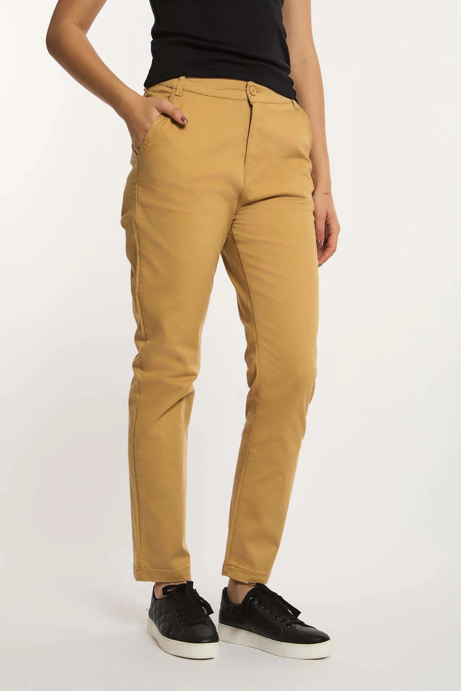 Men Denim Slim Fit Yellow
