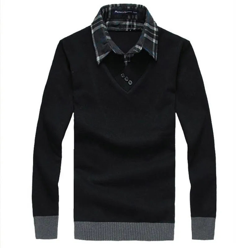 Men's V-Neck Dress Sweater