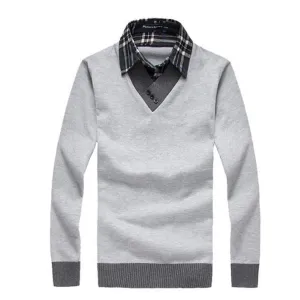 Men's V-Neck Dress Sweater