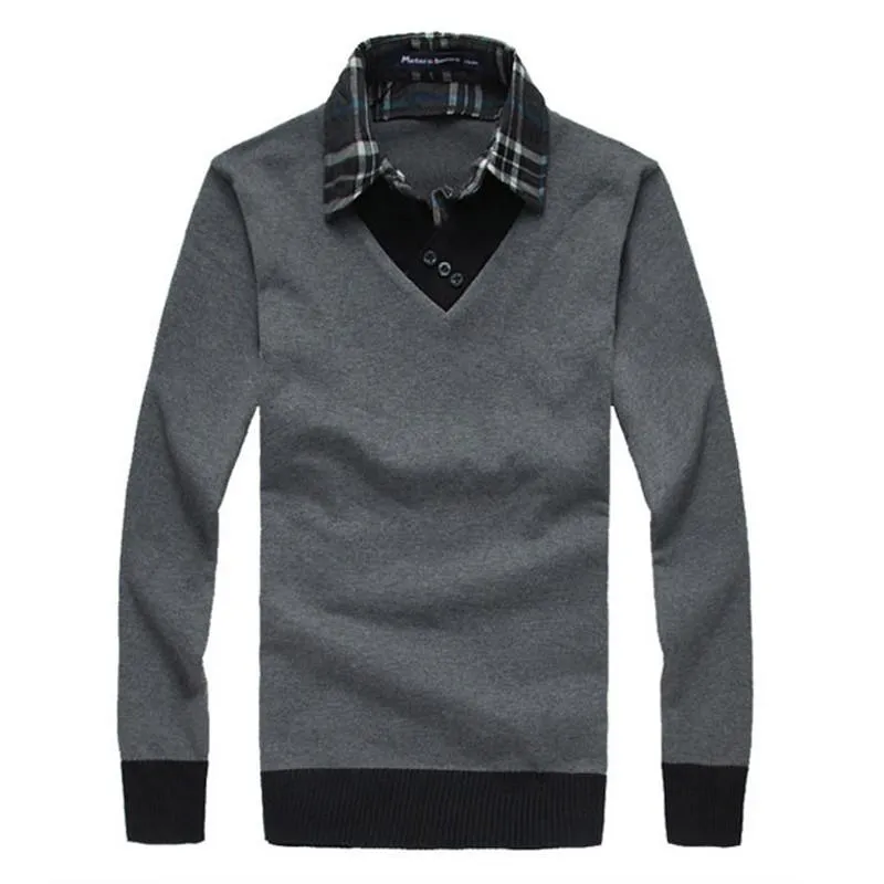 Men's V-Neck Dress Sweater