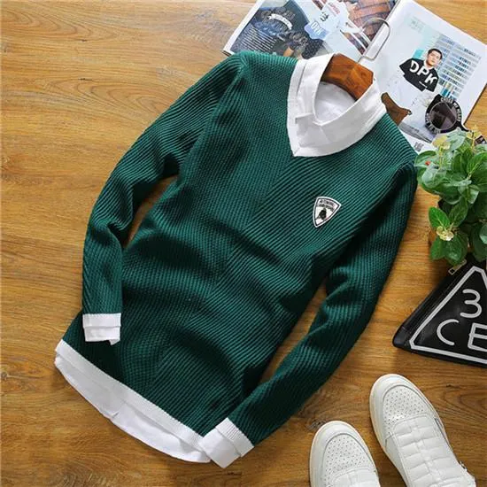 Men's V-Neck Pullover