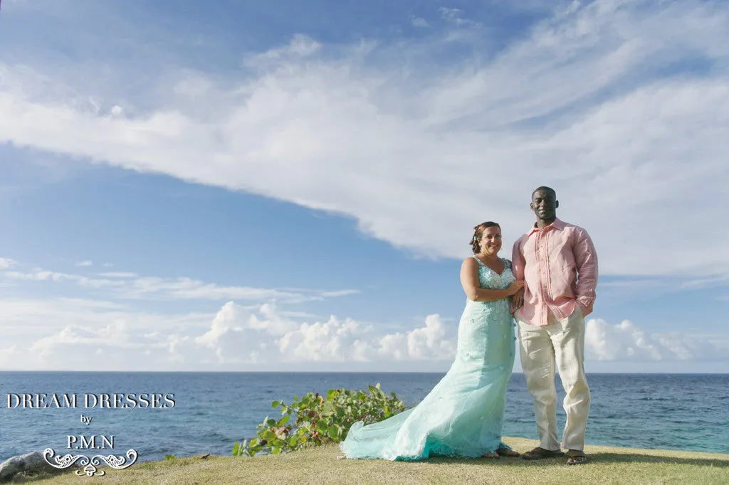 Mermaid Wedding Dress with Illusion Back (#JUDY)