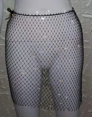 Mesh Mini Skirt