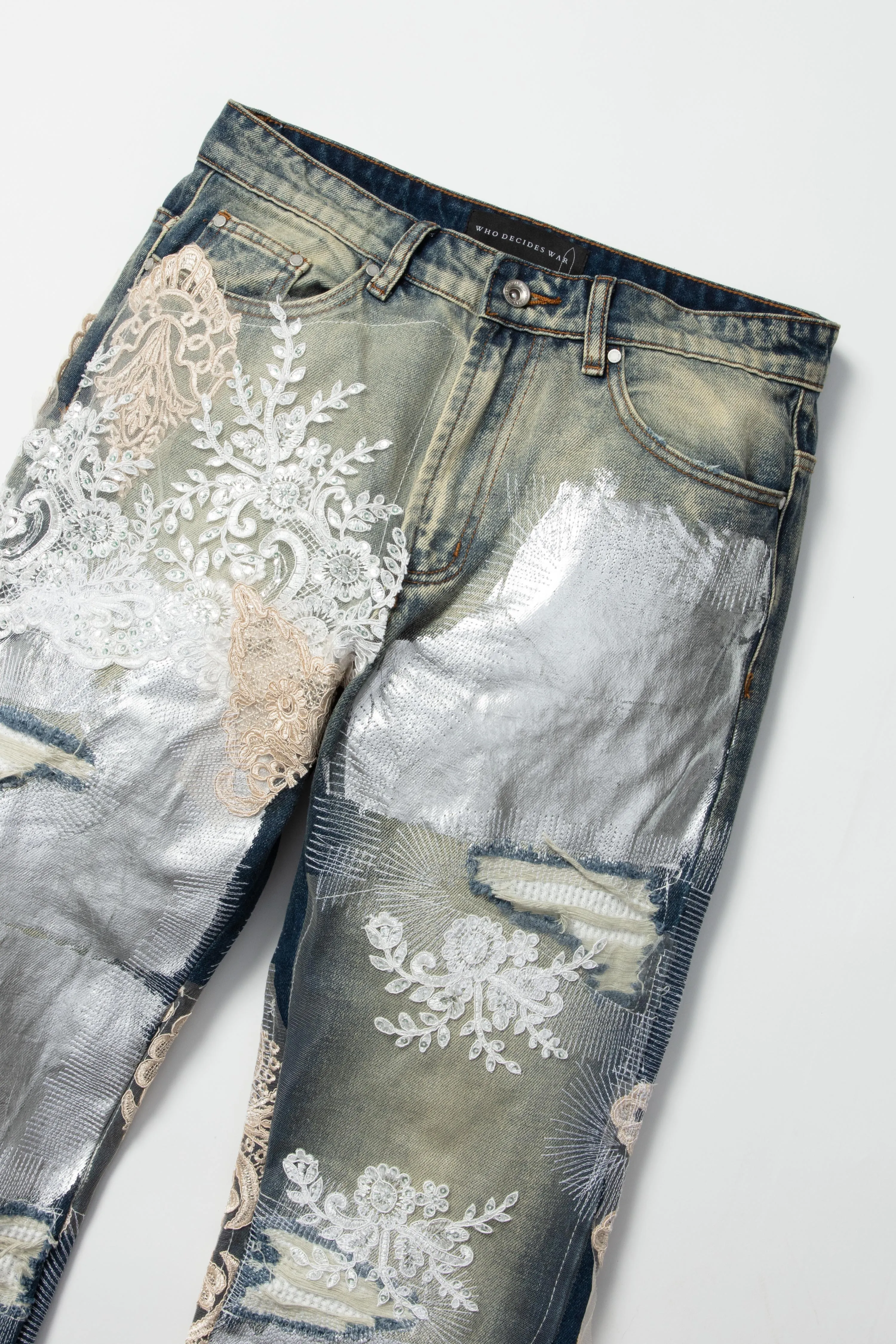 METAL LACE DENIM