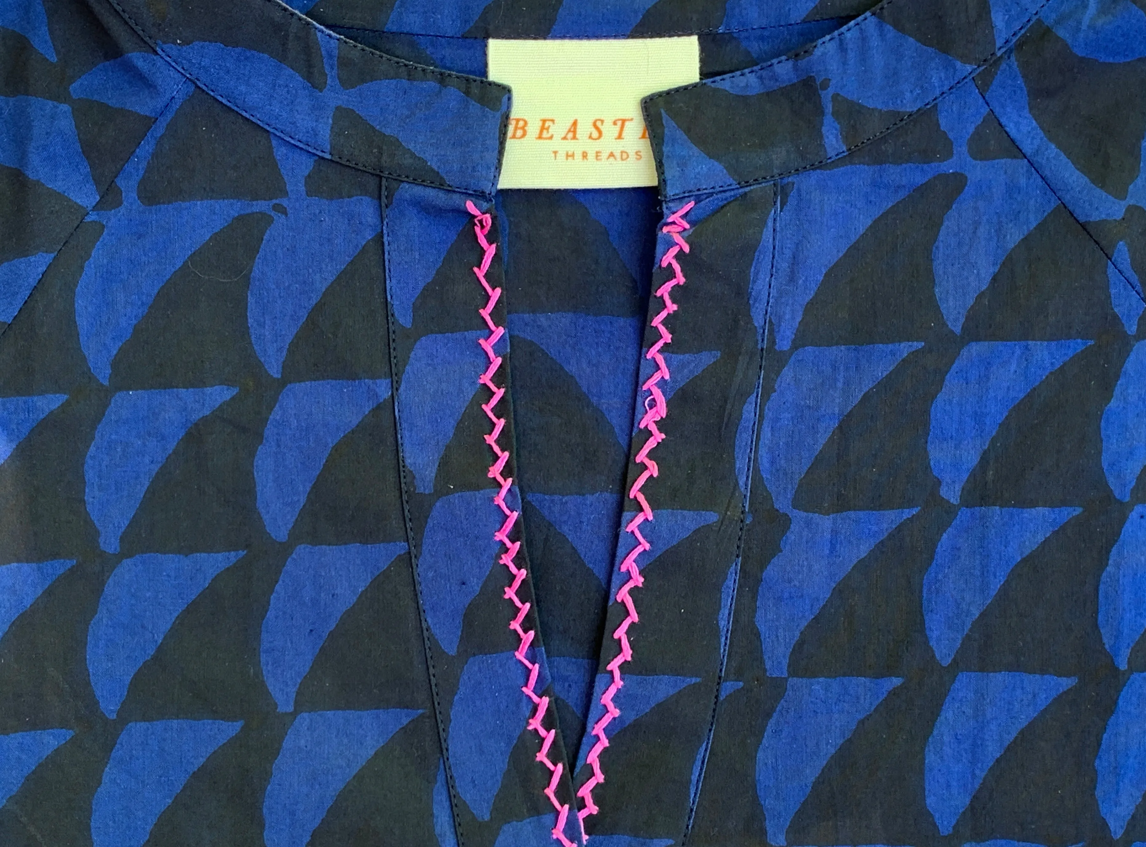Midnight Shark Sundress / Short Kaftan