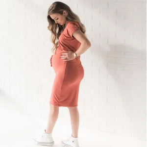 MILA PENCIL SKIRT- ROUGE