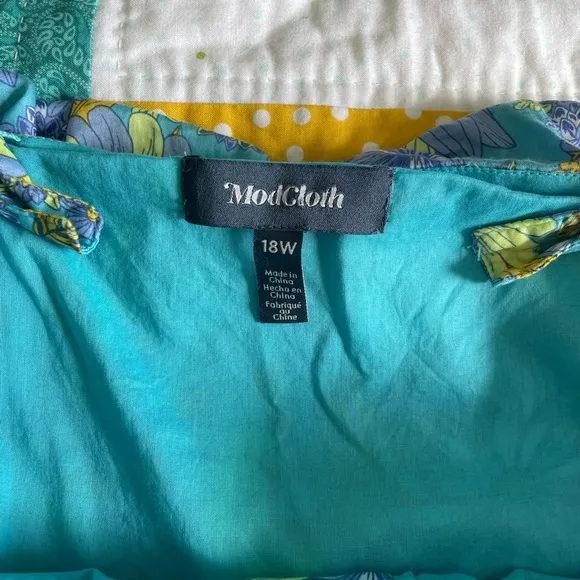 ModCloth Beckoning The Berkshires Fit and Flare Dress Size 16W