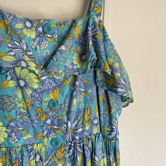 ModCloth Beckoning The Berkshires Fit and Flare Dress Size 16W