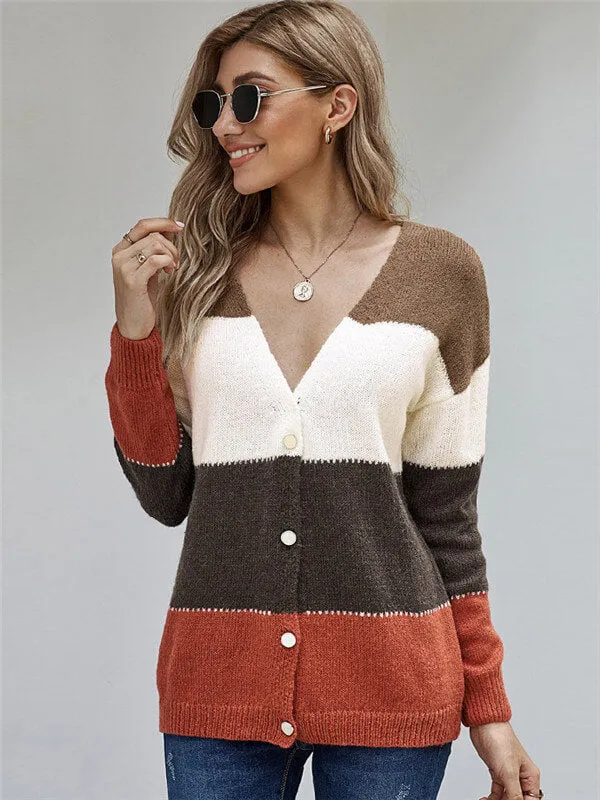 Mohair Deep V Neck Cardigan