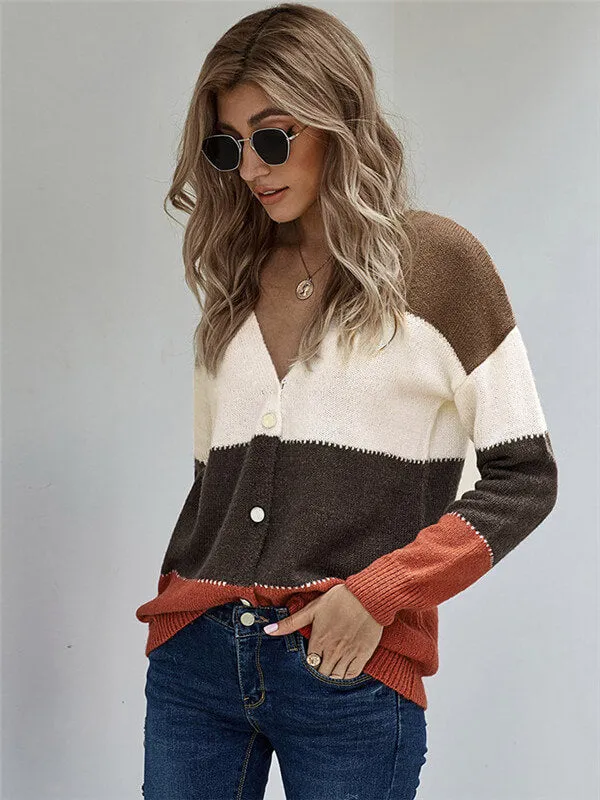 Mohair Deep V Neck Cardigan