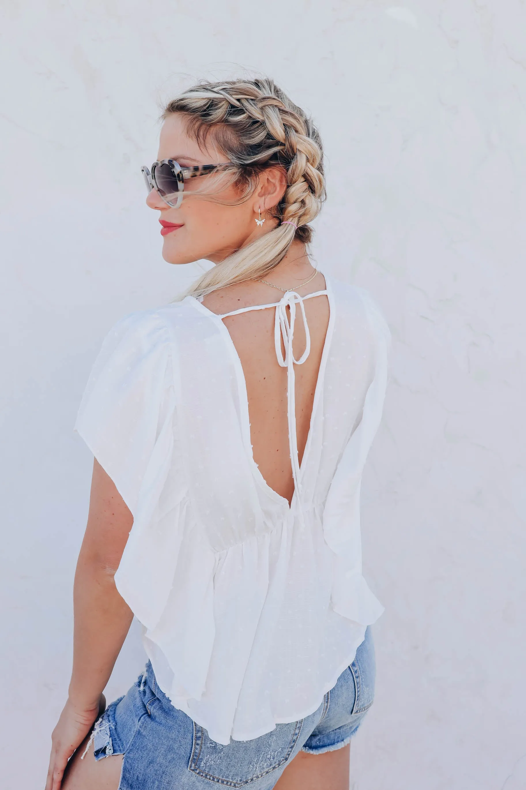 Monaco Open Back Blouse