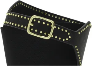 Mossimo Women's Wide Stretch Belt with Gold Studs