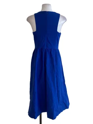 Navy Blue Abstract Shift Dress