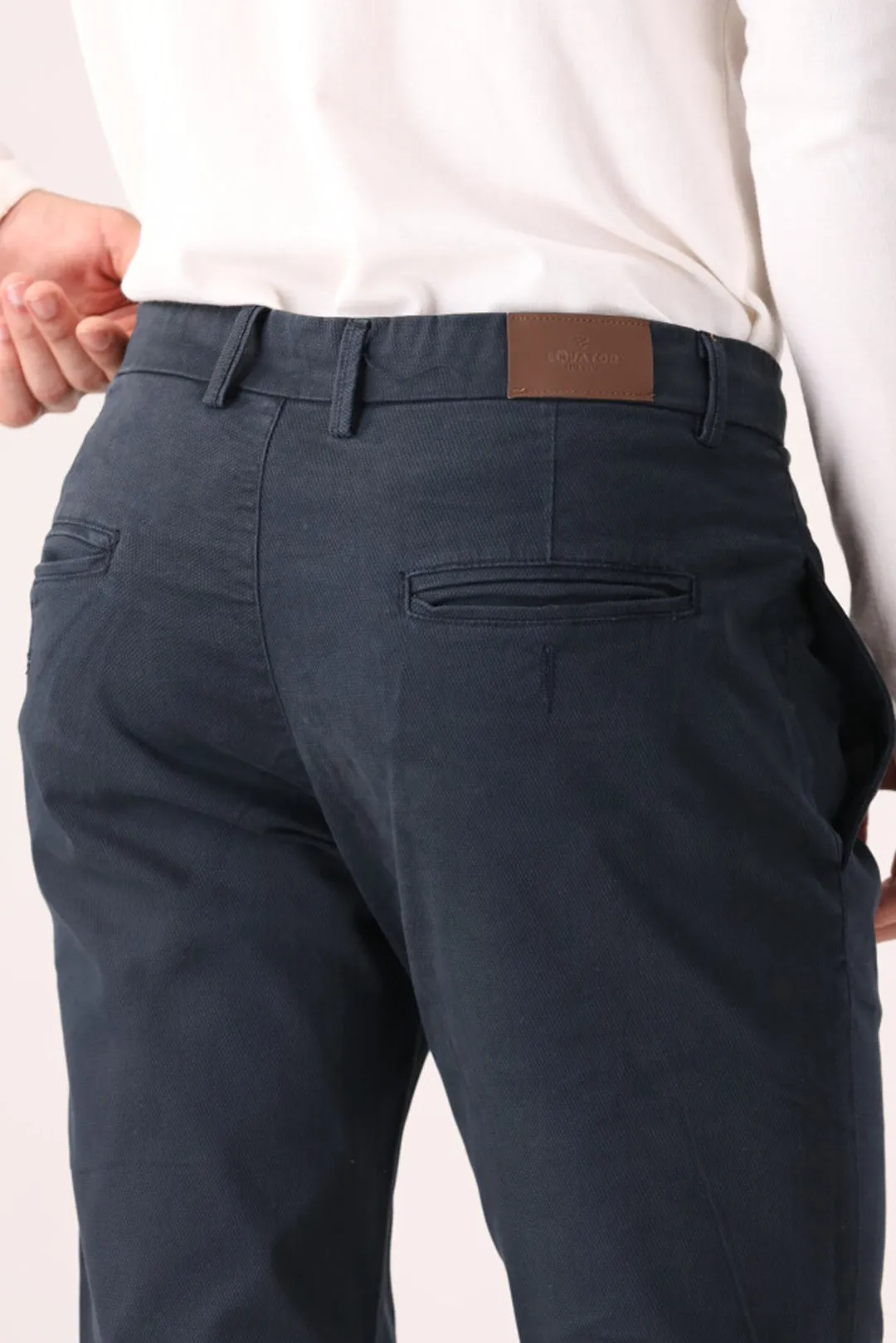 Navy Slim Fit Fashion Pent